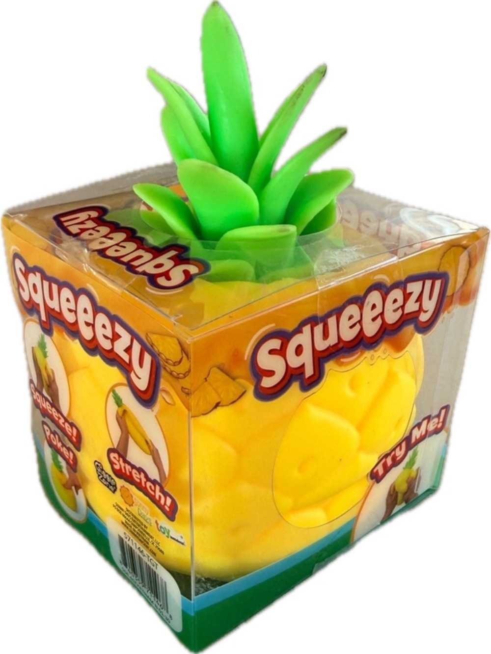 Sunny days Pineapple viral trending sensory stress relief Squishy toy NWT